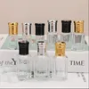 Storage Bottles Essential Oil Roll On 3ml 6ml 12ml Glass Roller With Silver/Gold Lid Empty Perfume Containers Vial