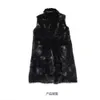 Designer Faux Fur Vest Jacket Artificial Thickened and Warm Mens Long OA13