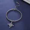 Bracelets de charme Teamer Witch Noeud Bracelet en acier inoxydable pour hommes Femmes Amulette Irish Celtics Boîte Chaîne Bijoux Cadeaux En Gros