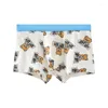 Underpants Men's Underwear Cotton Wholesale Boxers Student Cartoon Printed Fashionable Comfortable For Boys