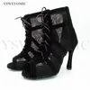 High Tango Salsa Gai Argentine Caffice Sude Leather Sole Booties Bachata Латинские танцевальные туфли для женщин YSW-011 240125 10025 79049 46649 54155