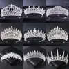 Hair Clips Wedding Crown Jewelry Bridal Accessories Women Baroque Rhinestone Crystal Tiaras Bride Queen Party Crowns Diadem