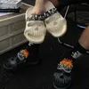 Chinelos Crânio Para Homens Tendência Sapatos De Plataforma De Verão Mulheres Sandálias De Praia Mulheres Design Exterior