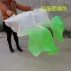 Dekorativa figurer 150 cm längd Sälj Ms.Belly Dancing Fan Gradient Color Dancer Practice Long Imitation Dance Props Silk Fans Home Decor
