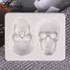 Formy do pieczenia Aomily w kształcie czaszki silikonowe formy Trudne Halloween DIY ręcznie robione kremowe ciasto
