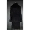 Fur Jacket Mens Coat Medium Length Patchwork Long Artificial Thickened IK2N