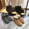 Womens Tazz Slippers Fur Slides Classic Ultra Mini Platform Boot Tasman Slip-on Les Petites Suede Wool Blend Comfort Winter Design 762