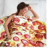 Battaniyeler Yumuşak Gıda Battaniye Pizza Erişte Hafif Peluş Pazlan Yorgan Kanepe Dekoratif Halı Ev