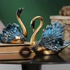 Animal Statue Storage Resin Sculptures Home Decor Modern Wine Rack Bottle Holder Living Room Decoration Table Desk Elegant Swan 240129