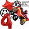 Party Decoration Large Motorcycle Foil Helmet Balloon Motocross Car Children Gifts Boys Baby Shower Birthday Decorations Kids Toys