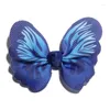 Decoratieve bloemen 120PCS 6CM vlindervorm haarelastiekjes met clip voor accessoires haarspelden strikken Boutique