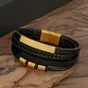 Bracelets de liaison bijoux de mode pour hommes cadeau en acier inoxydable
