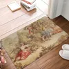 Tappeti personalizzati Aubusson Tapestry tappetino da portiere francese Anti-slip European Flowers Bath Kitchen Tappet Capet 40 cm 40 cm