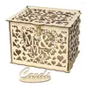 Party Supplies Box Weddingwood Gift Boxes Wooden Holder Envelope Diy Money Reception Flower Favors Wishes Post Shadow Message Guest Good