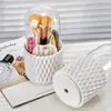 Aufbewahrungsboxen, Deckel, Kosmetikpinsel für Halter, Organizer, Kosmetik und 360° mit rotierendem Badezimmer-Make-up