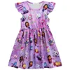 Vestiti dalla ragazza 2024 Estate Del Cotone Delle Neonate Gabbys Dollhouse Dress Bambini Del Merletto Della Principessa Del Bambino Festa di Compleanno Regalo 2-10