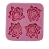 Bakning formar 3D Flower Silicone Forms Fondant Sugarcraft Chocolate Cooking Tools Kitchen Accessories Bakeware Decorating