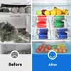 Kylskåp kan dricka hållare förvaring rullande dispenser pop soda arrangörsbink stapel 2 nivå frysdryck eller 240125