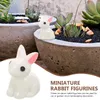 Décorations de jardin 100 pcs Mini Ornement Animaux Artisanat Modèle Bonsai Résine Décor Modèles Miniatures