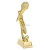 Oggetti decorativi Figurine Trofeo Microfono Premio Trofei per feste Musica Canto Premi Karaoke Oro Golden Mic Nota Statua divertente Dhjdi