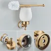 Bathroom Accessory Antique Brass Luxury Paper Holder Toilet Brush Rack Commodity Basket Shelf Soap Dish Towel Ring Hair Dryer 240123