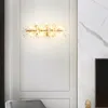 Lampes murales LED moderne lampe en cristal de luxe salle de bain salle à manger lumière nuit décoration esthétique Pared salon décoration