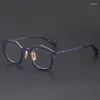 Zonnebrilmonturen Japan Design heren onregelmatig puur titanium vierkant frame brillen dames unieke optische bijziendheid lenzen bril