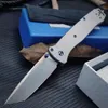 Titanium Handle BM 537 Tactical Folding Knife Outdoor Camping Fishing and Hunting Safety Defense Pocket Knives EDC Tool