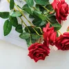 Fleurs décoratives 12x Bouquet de fleurs séchées rouges rustique et naturel pour la maison ou les événements bas