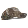 Ball Caps marka męska Cotton Camouflage Hunting Baseball Cap Fishing Tactical Outdoor Camo Peaked Sunshade Hat Kapelusz turystyczny 2024