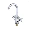 Rubinetti della cucina Rubinetto Girevole Rubinetto per lavabo Lavabo da bagno Monoforo Doppia maniglia Miscelatore acqua fredda per vasca da bagno