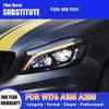 Car Styling For A180 A200 Front Lamp For Benz W176 A45 LED Headlight Assembly 13-18 Daytime Running Light Streamer Turn Signal Auto Parts