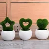 Flores decorativas simulação verde vasos de plantas reunindo amor estrela artificial bonsai grama bola casa jardim festa decoração musgo artesanato