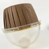 Bakning formar 50st Cake Cup Lock Transparent Plastic Cupcake Wedding Protection Hat (endast ingen kopp)