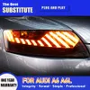 Car Accessories Daytime Running Light Streamer Turn Signal For AUDI A6 A6L LED Headlight Assembly 04-11 Auto Parts Front Lamp