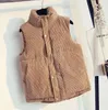 Gilet da donna LKSK Giacca da donna Gilet imbottito in cotone Autunno Inverno Velluto a coste Cappotto corto in pile da donna