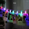 Strings ANBLUB 1.5M 2M 3M Po Clip Holder LED String Lights For Christmas Year Party Wedding Home Decoration Fairy Battery