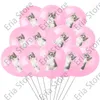 Party Decoration Cat Pet Theme Birthday Latex Balloons Cute Cartoon Kitten Print Supplies Meow Kitty For