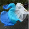 Decoratieve Beeldjes 150cm Lengte Verkoop Ms. Buikdansen Fan Gradiëntkleur Danser Praktijk Lange Imitatie Dans Rekwisieten Zijde Fans Home Decor