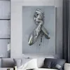 Outstanding visual effects Canvas Painting Metal figure statue Posters And Prints Wall Pictures For Living Room Home Decor 240129