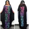 Roupas étnicas Africano Dashiki Kaftan Vestido para Mulheres Tradicional Chiffon Broca Batwing Manga Plus Size Vestidos Longos Elegantes Muçulmanos Abaya