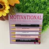 Bolígrafo Badass motivacional de plástico, papelería divertida, bolígrafos para firma, tipo empuje, oficina Neutral