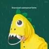 Chubasqueros para niños de 1 a 10 años, impermeables para niños y niñas, impermeables con capucha, ropa impermeable para bebés con dibujos de dinosaurios y pantalón a prueba de lluvia