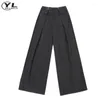 Pantalon pour hommes Pantalon de costume américain Hommes Femme Hip Hop Taille réglable Baggy Large Jambe Printemps Été Casual Droit Rétro Pantalon de vadrouille