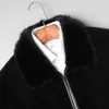 Sheep Cut Velvet Mens Short Haining Fur Integrated Mink Coat Winter Thickened 0806