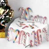 Narzędzia rzemieślnicze 15/30 pne świąteczne akrylowe cukierki Trzecze trzcinowe Rainbow Crutch Ozdoby DIY Rok Dekoracje domu