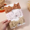 Hair Accessories 3Pcs/set Cute Baby Knit Headbands For Children Elastic Cable Turban Girls Kids Bands Born Headwrap