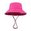 Hohe Qualität Baumwolle Fischer Hut Panama Kappe für Männer Frauen Mode Solide Klapp Eimer Unisex Sonnenschutz Strand Dropship 240125