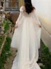 Partykleider Romantische französische Dame Fee bodenlanges Schleppspitzenkleid Sexy Frau V-Ausschnitt Zweiteiliges Maxi-Nachthemd Strand