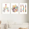 Human Anatomy Muscles System Wall Art Canvas Painting Posters And Prints Body Map Pictures Education Home Decor 240124